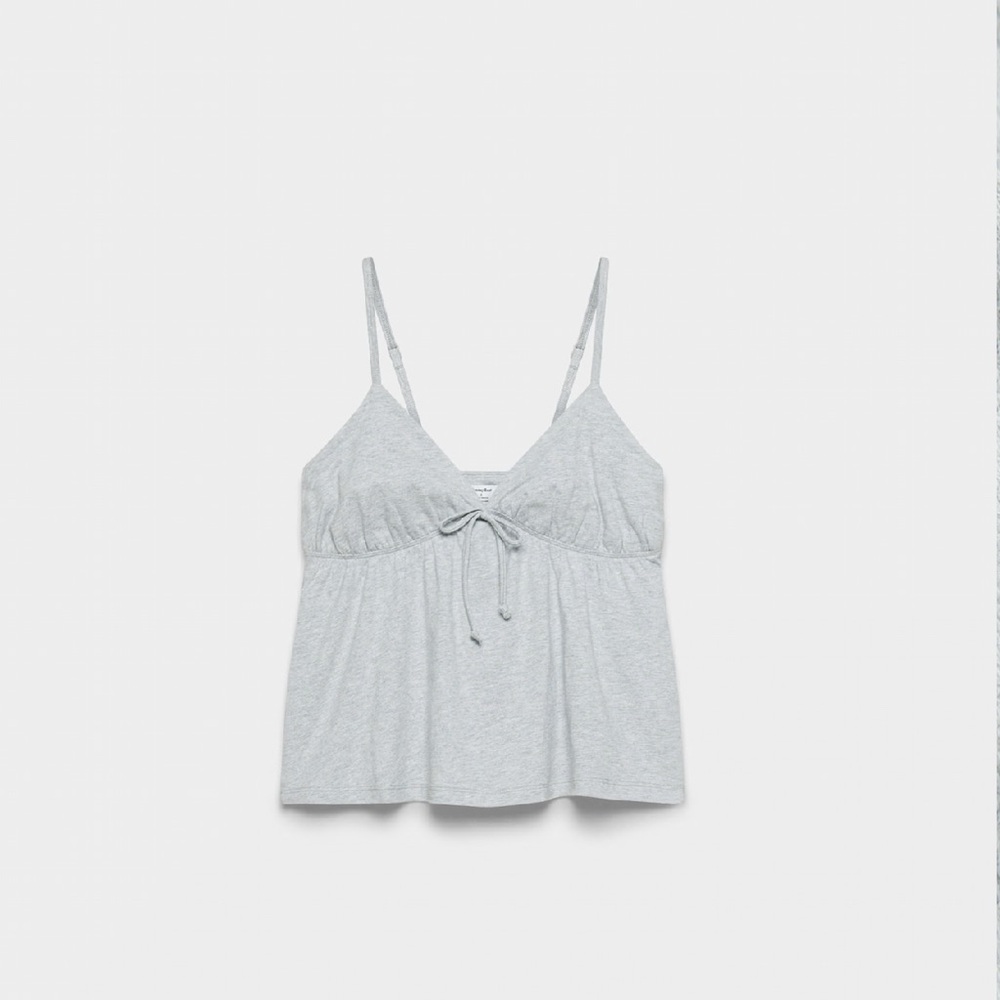 Aritzia Light Gray Spaghetti Strap Top